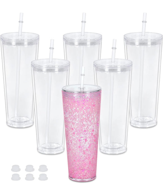 24oz Acrylic SnowGlobe Cup (Lava)